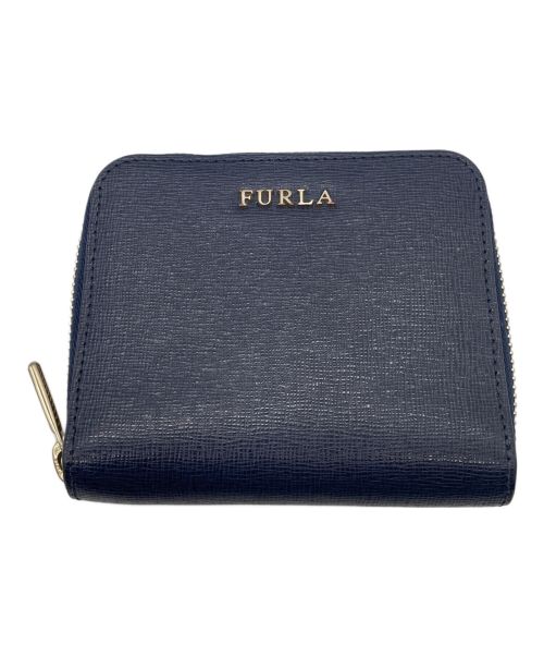 FURLA（フルラ）FURLA (フルラ) 2つ折り財布 ネイビーの古着・服飾アイテム