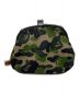 A BATHING APE (アベイシングエイプ) ABC CAMO CLASP MESHショルダーバッグ ブラック×グリーン：8000円