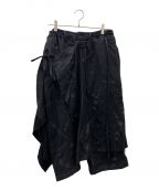 GROUND Yグラウンドワイ）の古着「Chainsaw teeth fulling skirt pants」｜ブラック