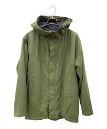 DESCENTE（デサント）の古着「裏ボアフーデッドジャケット」｜グリーン×ブラック