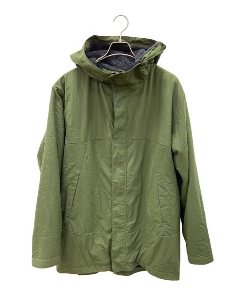 DESCENTE（デサント）DESCENTE (デサント) 裏ボアフーデッドジャケット グリーン×ブラック サイズ:FREEの古着・服飾アイテム