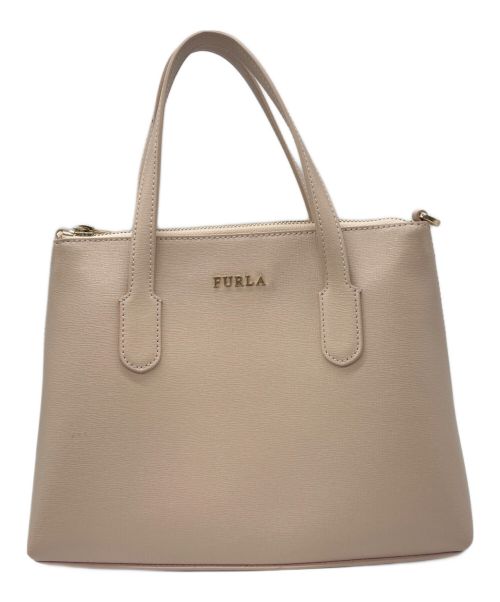 FURLA（フルラ）FURLA (フルラ) ハンドバッグ ベージュの古着・服飾アイテム