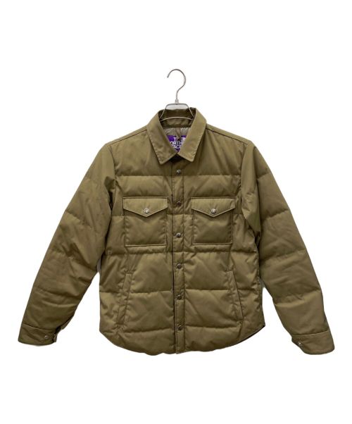 THE NORTHFACE PURPLELABEL（ザ・ノースフェイス パープルレーベル）THE NORTHFACE PURPLELABEL (ザ・ノースフェイス パープルレーベル) 65 35 Down Shirts WS ベージュ サイズ:Mの古着・服飾アイテム