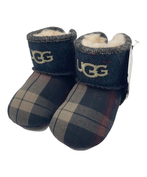 UGG（アグ）UGG (アグ) 裏ボアブーツ ネイビー×グレー サイズ:11cm 未使用品の古着・服飾アイテム