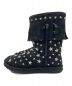 UGG (アグ) JIMMY CHOO (ジミーチュウ) スタースタッズフリンジムートンブーツ ブラック サイズ:23cm：3980円