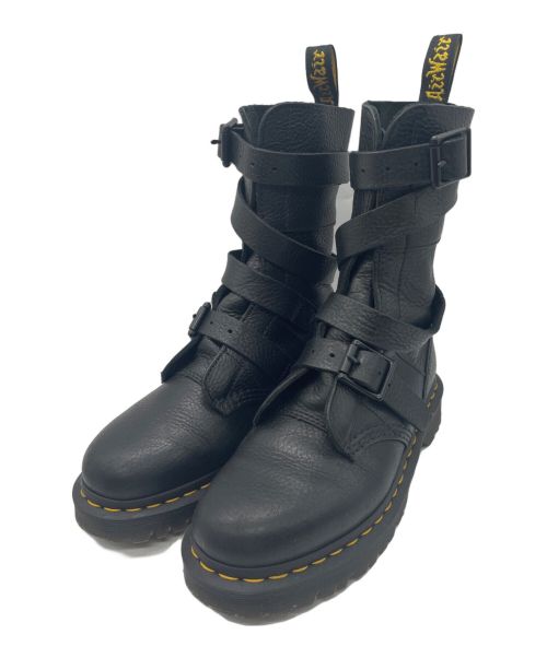 Dr.Martens（ドクターマーチン）Dr.Martens (ドクターマーチン) ビヴァーンバックルストラップブーツ ブラック サイズ:23．5cmの古着・服飾アイテム