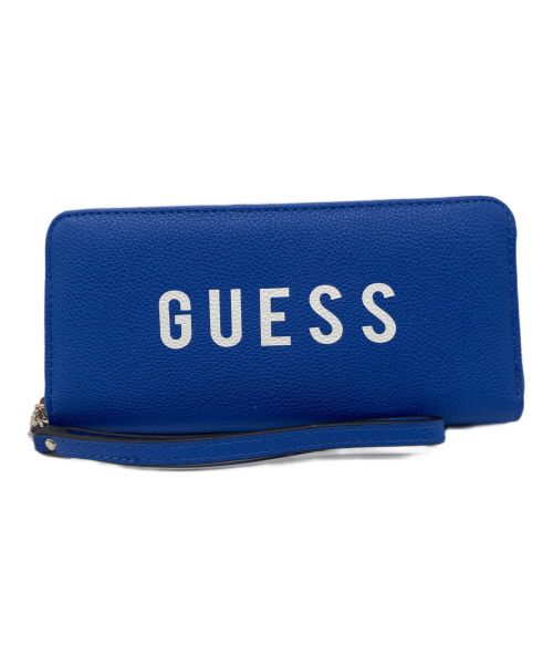 GUESS（ゲス）GUESS (ゲス) 長財布 ブルーの古着・服飾アイテム