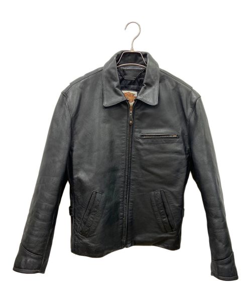 HARLEY-DAVIDSON（ハーレーダビッドソン）HARLEY-DAVIDSON (ハーレーダビッドソン) レザージャケット ブラック サイズ:40の古着・服飾アイテム