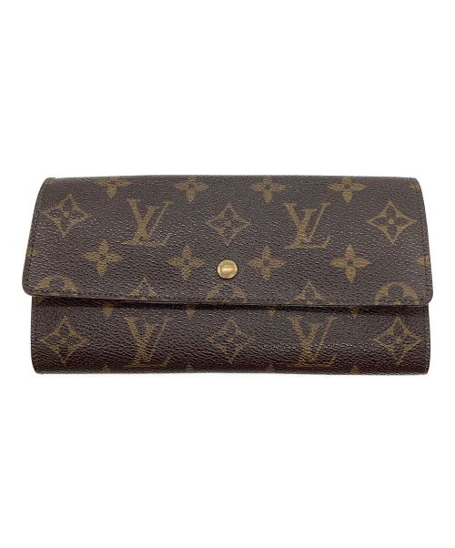 LOUIS VUITTON（ルイ ヴィトン）LOUIS VUITTON (ルイ ヴィトン)  ポシェット･ポルトモネ･クレディ ブラウンの古着・服飾アイテム