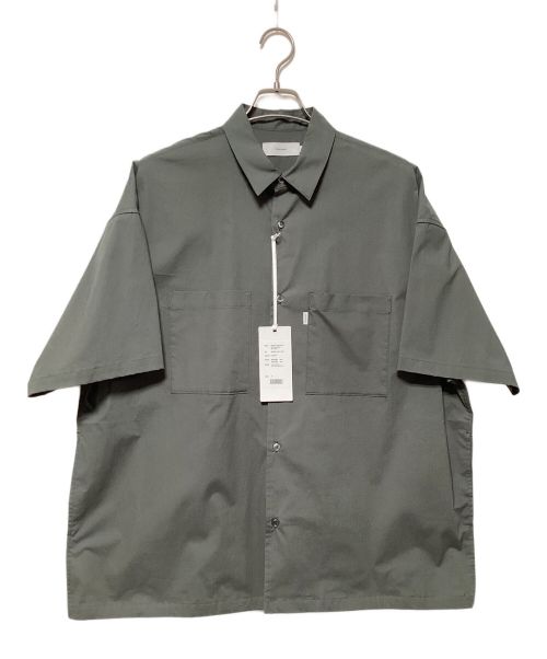 Graphpaper（グラフペーパー）Graphpaper (グラフペーパー) Stretch Typewriter Box Shirt グレー サイズ:Fの古着・服飾アイテム