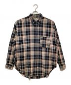 Marvine Pontiak Shirt Makersマーヴィンポンティアックシャツメイカーズ）の古着「B.D Collar -OX SH」｜ブラック×グレー