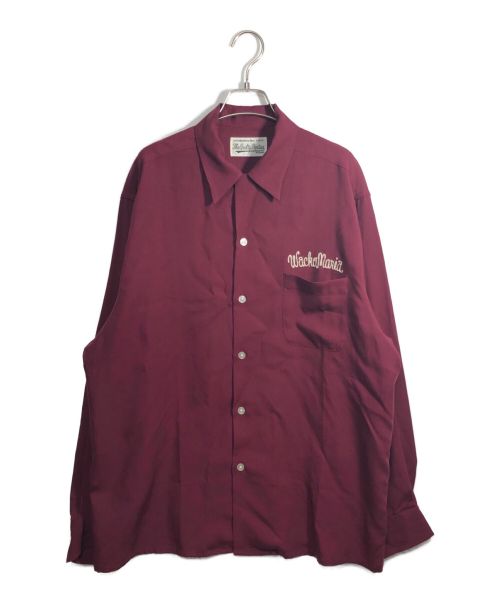 WACKO MARIA（ワコマリア）WACKO MARIA (ワコマリア) 50'S SHIRT L/S バーガンディー サイズ:Lの古着・服飾アイテム