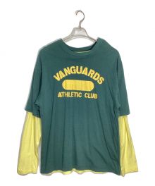 INSCRIRE（アンスクリア）の古着「VAN Vanguards Athletic Club Layered Tee」｜グリーン×イエロー