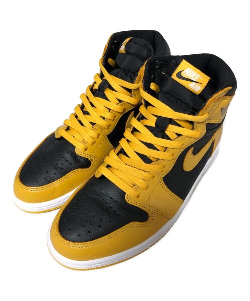 NIKE（ナイキ）NIKE (ナイキ) AIR JORDAN 1 RETRO HIGH OG ブラック×イエロー サイズ:US 9.5の古着・服飾アイテム