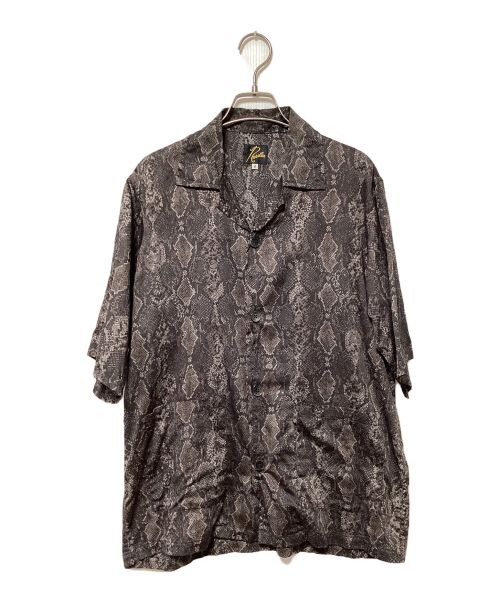 Needles（ニードルズ）Needles (ニードルズ) Cabana Shirt - Python Pt グレー×ブラック サイズ:Sの古着・服飾アイテム