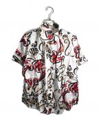 Vivienne Westwood RED LABELヴィヴィアンウエストウッドレッドレーベル）の古着「タックシャツ」｜レッド×ホワイト