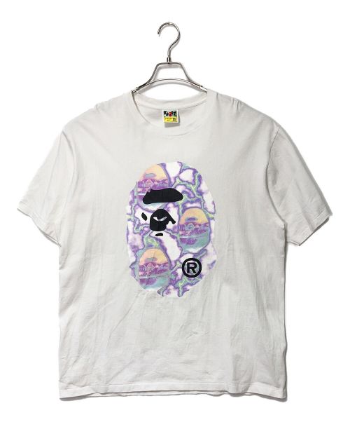 BAPE BY A BATHING APE（ベイプバイアベイシングエイプ）BAPE BY A BATHING APE (ベイプバイアベイシングエイプ) プリントTシャツ ホワイト サイズ:2XLの古着・服飾アイテム