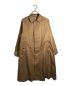 AURALEE（オーラリー）の古着「COTTON SILK GABARDINE LONG SOUTIEN COLLAR COAT」｜ブラウン