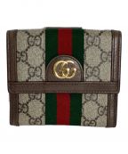 GUCCIグッチ）の古着「2つ折り財布」｜ブラウン