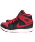 NIKE (ナイキ) AIR JORDAN 1 MID レッド×ブラック サイズ:US 10.5：10800円