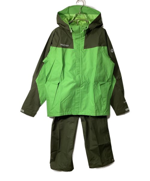 MARMOT（マーモット）MARMOT (マーモット) Rainstorm Drysuit グリーン×カーキ サイズ:Mの古着・服飾アイテム