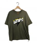 WTAPSダブルタップス）の古着「ロゴプリントTシャツ」｜カーキ