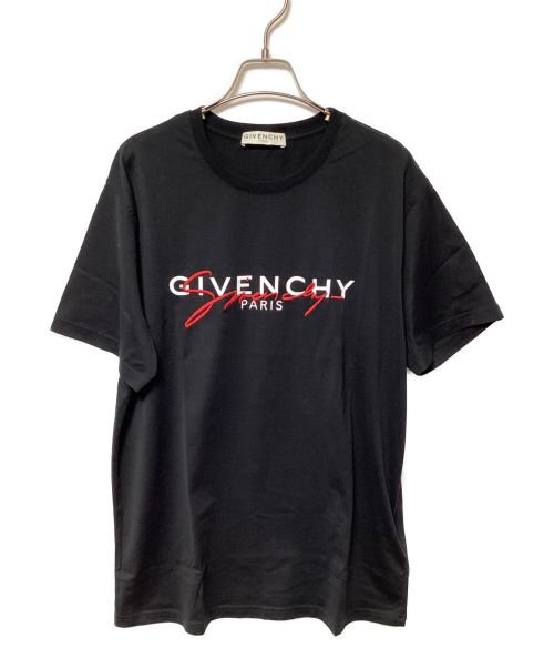 GIVENCHY（ジバンシィ）GIVENCHY (ジバンシィ) SIGNATURE PRINT ロゴプリントTシャツ ブラック サイズ:Ⅿの古着・服飾アイテム