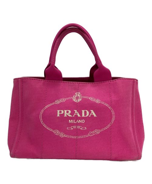 PRADA（プラダ）PRADA (プラダ) カナパ トートバック ショッキングピンクの古着・服飾アイテム