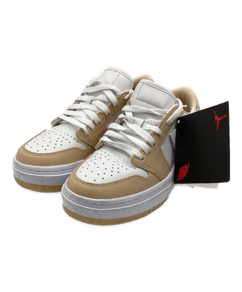 NIKE（ナイキ）NIKE (ナイキ) WMNS AIR JORDAN 1 ELEVATE LOW ホワイト×ベージュ サイズ:24.5の古着・服飾アイテム