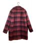 COACH (コーチ) PLAID LONG PEACOAT ピンク×ブラック サイズ:L：8000円