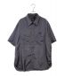 Needles（ニードルズ）の古着「S/S Work Shirt - Poly Cloth」｜ダークグレー×パープル