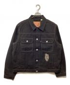 LEVI'S×stussyリーバイス×ステューシー）の古着「Crispy Rinse Trucker Jacket」｜インディゴ