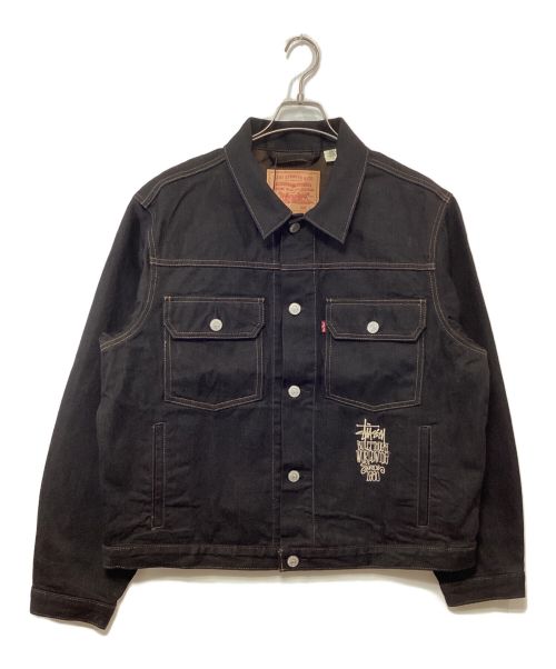 LEVI'S（リーバイス）LEVI'S (リーバイス) stussy (ステューシー) Crispy Rinse Trucker Jacket インディゴ サイズ:L 未使用品の古着・服飾アイテム