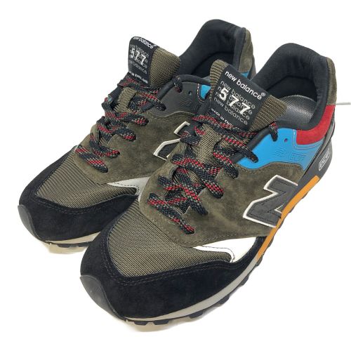 NEW BALANCE（ニューバランス）NEW BALANCE (ニューバランス) スニーカー ブラック×カーキ サイズ:26の古着・服飾アイテム