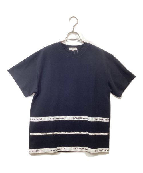 BALENCIAGA（バレンシアガ）BALENCIAGA (バレンシアガ) ロゴテープTシャツ ブラック サイズ:M-L 未使用品の古着・服飾アイテム