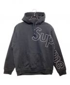 SUPREMEシュプリーム）の古着「Reflective Hooded Sweatshirt」｜ブラック