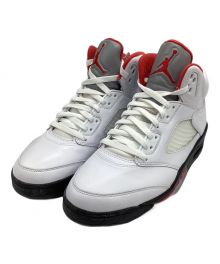 NIKE（ナイキ）の古着「Air Jordan 5 Retro "Fire Red"」｜ホワイト×ブラック