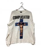 SAINT MICHAELセントマイケル）の古着「KK LS TEE / COMPLICATED」｜ホワイト