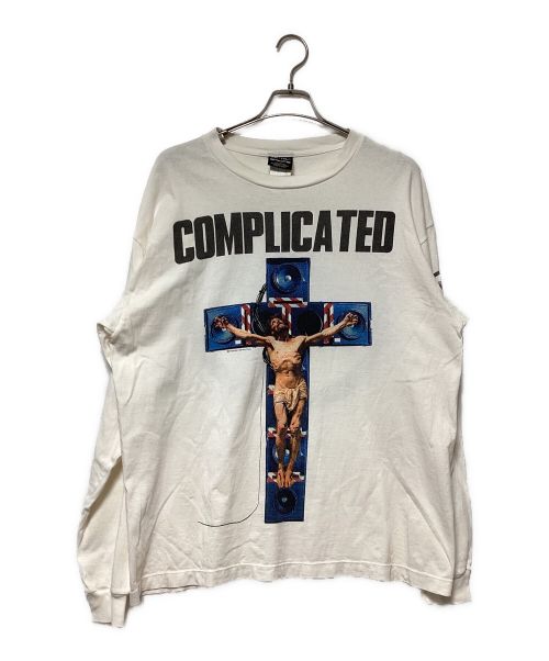 SAINT MICHAEL（セントマイケル）SAINT MICHAEL (セントマイケル) KK LS TEE / COMPLICATED ホワイト サイズ:XLの古着・服飾アイテム