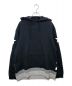 uniform experiment（ユニフォームエクスペリメント）の古着「STAR KNIT LAYERED PULL OVER HOODY」｜ブラック