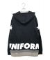 uniform experiment (ユニフォームエクスペリメント) STAR KNIT LAYERED PULL OVER HOODY ブラック サイズ:2：6000円