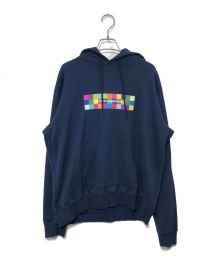 uniform experiment（ユニフォームエクスペリメント）の古着「COLOR CHART BOX LOGO HOODIE」｜ネイビー