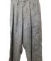 中古・古着 Y's (ワイズ) LINEN TWEED PLEATS TAPERED PANTS グレー サイズ:2：15000円