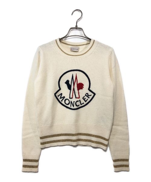 MONCLER（モンクレール）MONCLER (モンクレール) MAGLIONE TRICOT GIROCOLLO アイボリー サイズ:XSの古着・服飾アイテム