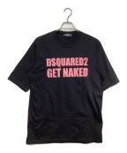 DSQUARED2ディースクエアード）の古着「Skater Fit Tee」｜ブラック×ピンク