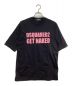 DSQUARED2（ディースクエアード）の古着「Skater Fit Tee」｜ブラック×ピンク