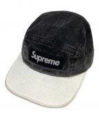 SUPREMEシュプリーム）の古着「Pigment 2-Tone Camp Cap」｜ブラック×ホワイト