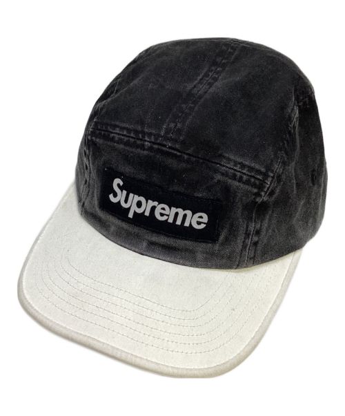 SUPREME（シュプリーム）SUPREME (シュプリーム) Pigment 2-Tone Camp Cap ブラック×ホワイト サイズ:SIZE 58cmの古着・服飾アイテム