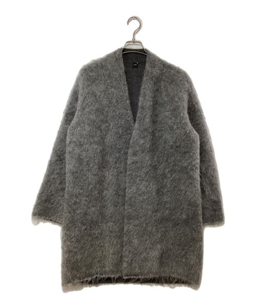 ATON（エイトン）ATON (エイトン) MOHAIR SHAGGY OVERSIZED CARDIGAN グレー サイズ:02の古着・服飾アイテム