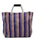 MARNI (マルニ) MARNI MARKET STRIPE BAG ブルー×ピンク：9000円